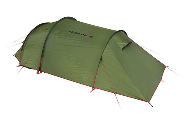 Трехместная палатка с алюминиевыми дугами High Peak Falcon 3 LW